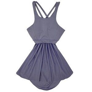 Popflex Active Purple Strappy Back & Mesh Supportive Sports Bra Goddess Top